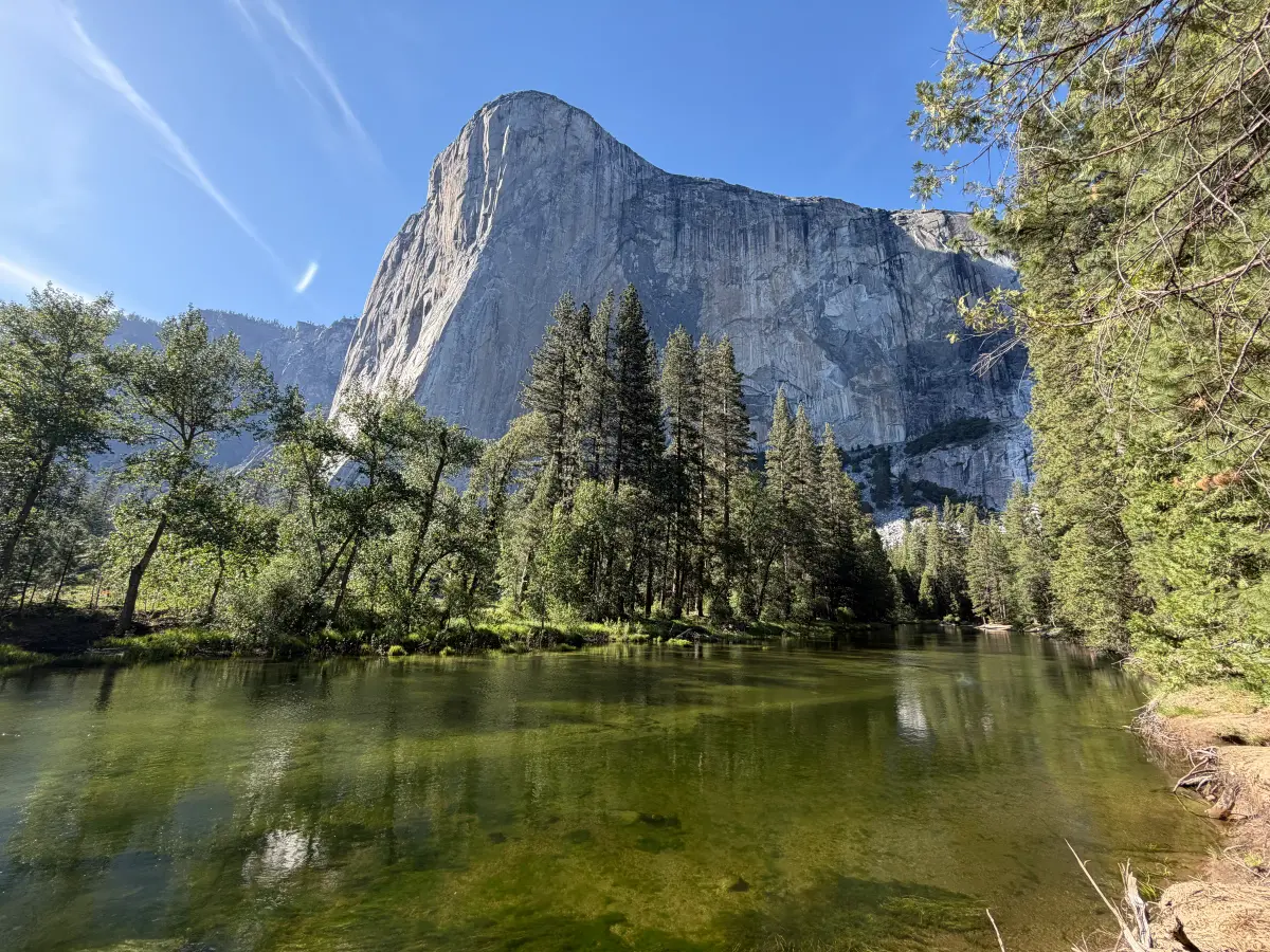 El Capitan above the Merced River