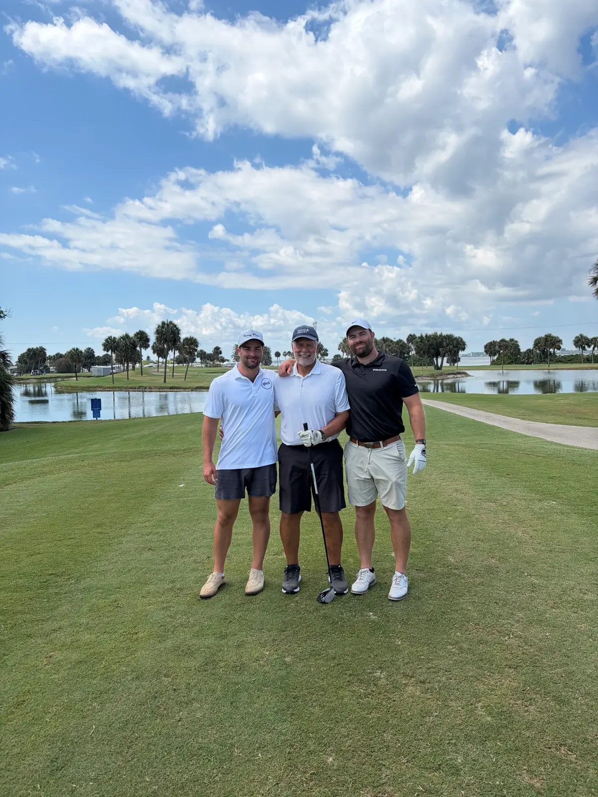 Friends on the golf course